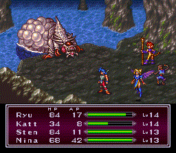 Terapin Vs. Ryu, Katt, Sten, and Nina